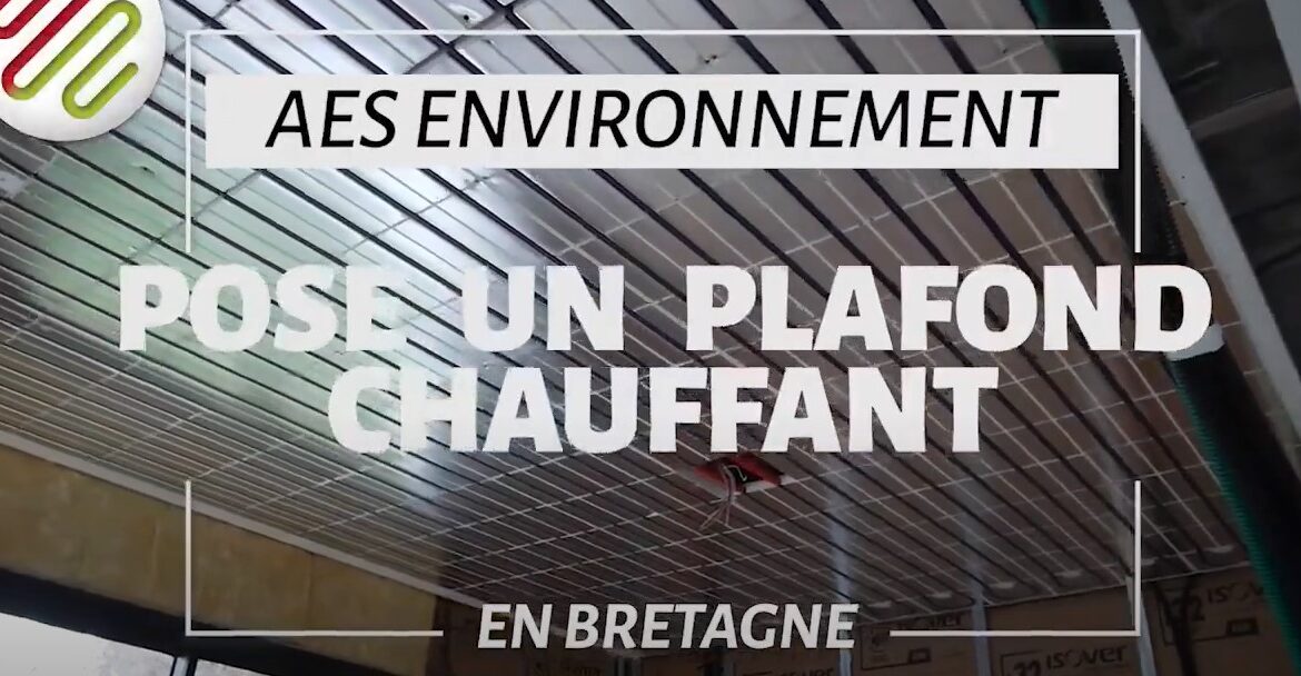 pose de plafond chauffant rafraichissant