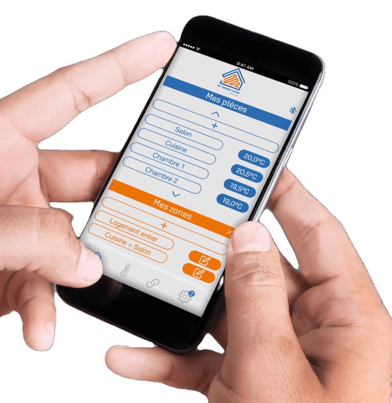 application smartphone régulation pièce par pièce My Therma Home