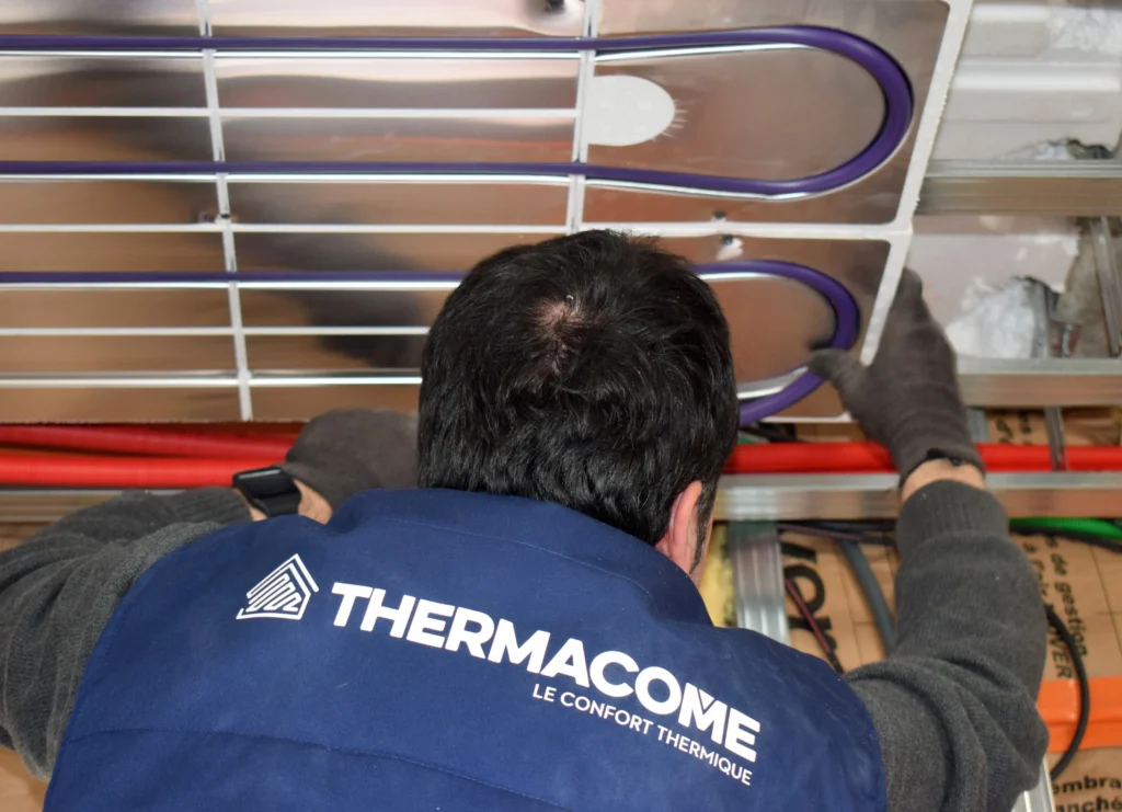 Pose plafond chauffant rafraîchissant