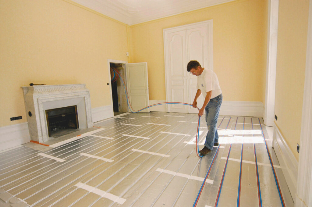 plancher chauffant mince pour la rénovation