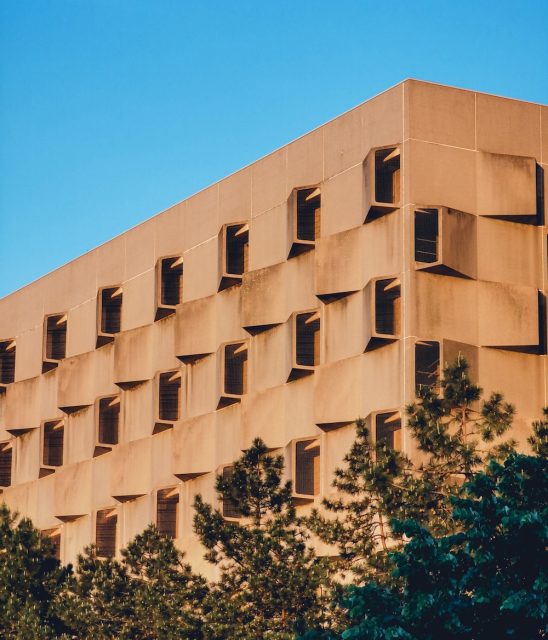 A vertical shot of the Belgacom toren in Ghent, Belgium